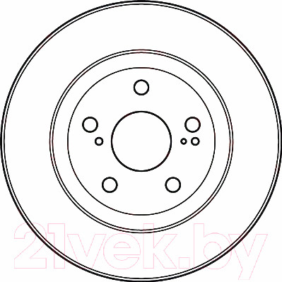 Изображение товара Тормозной диск TRW DF4828S