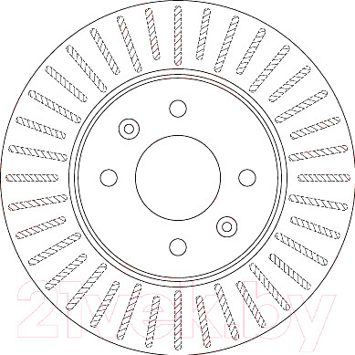 Изображение товара Тормозной диск TRW DF6198