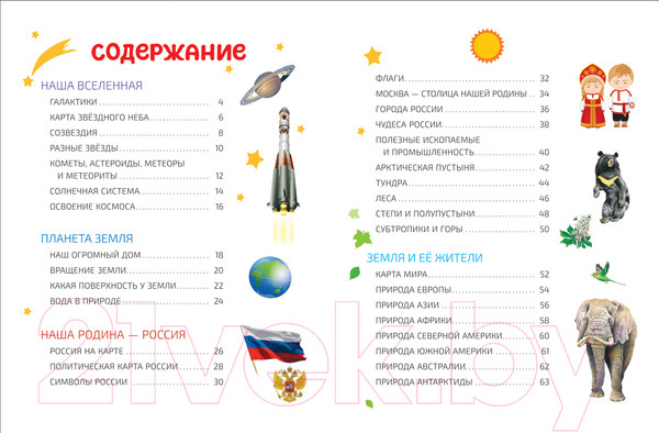 Изображение товара Энциклопедия Росмэн Мир и человек. Мой любимый географический атлас (Гальцева С.)