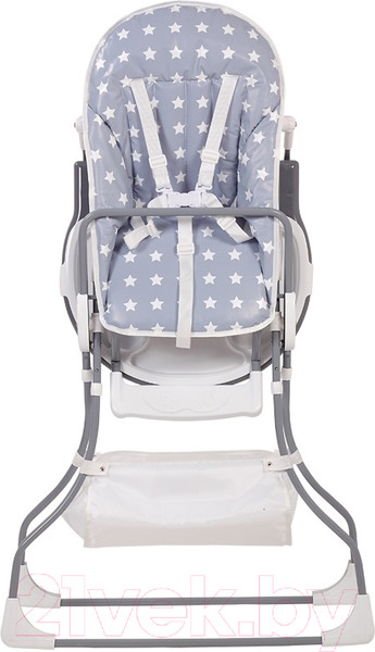 Изображение товара Стульчик для кормления Polini Kids 252 Звезды (серый/белый)