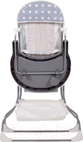Изображение товара Стульчик для кормления Polini Kids 252 Звезды (серый/белый)