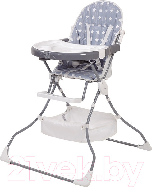 Изображение товара Стульчик для кормления Polini Kids 252 Звезды (серый/белый)