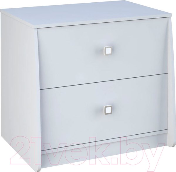 Изображение товара Комод Polini Kids Simple 4100 с 2 ящиками (белый)