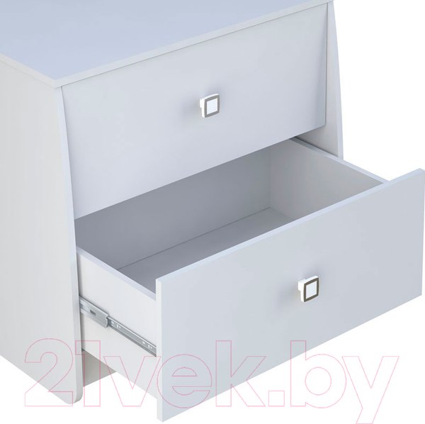 Изображение товара Комод Polini Kids Simple 4100 с 2 ящиками (белый)