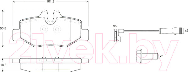 Изображение товара Тормозные колодки TRW GDB1601
