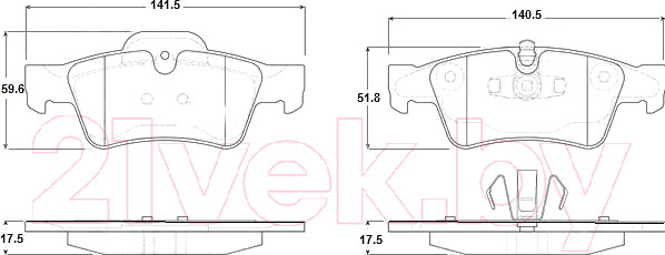 Изображение товара Тормозные колодки TRW GDB1643