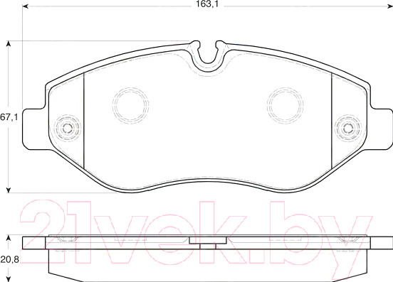 Изображение товара Тормозные колодки TRW GDB1698
