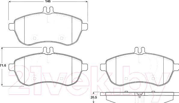 Изображение товара Тормозные колодки TRW GDB1736