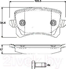 Изображение товара Тормозные колодки TRW GDB1763