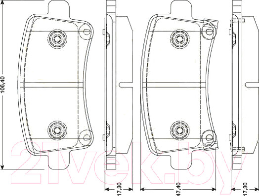 Изображение товара Тормозные колодки TRW GDB1784