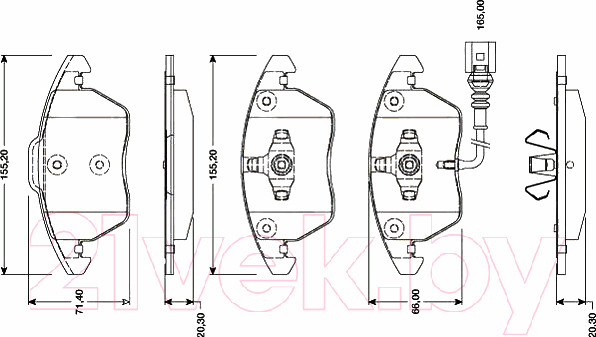 Изображение товара Тормозные колодки TRW GDB1807