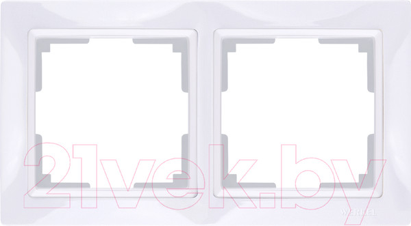 Изображение товара Рамка для выключателей и розеток Werkel Basic WL03-Frame-02 / a036626 (белый)