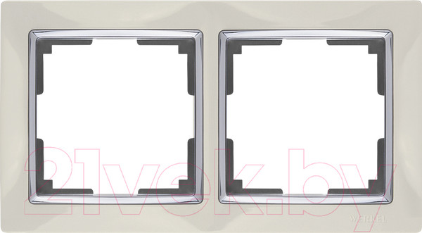 Изображение товара Рамка для выключателей и розеток Werkel WL03-Frame-02 / a028901 (слоновая кость)