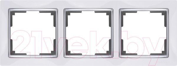 Изображение товара Рамка для выключателей и розеток Werkel WL03-Frame-03 / a028882 (белый)