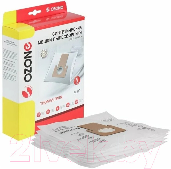 Изображение товара Комплект пылесборников для пылесоса OZONE M-09