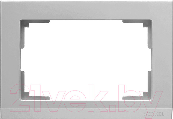 Изображение товара Рамка для выключателей и розеток Werkel WL04-Frame-01 / a040286 (серебристый)