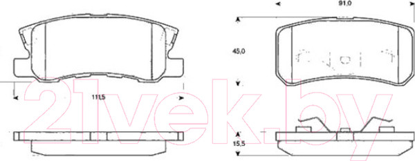Изображение товара Тормозные колодки TRW GDB3247