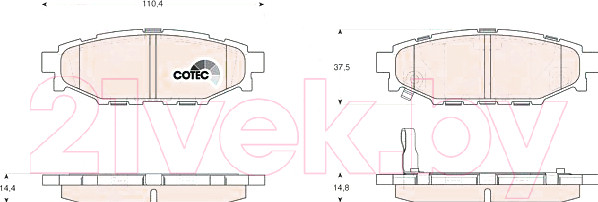 Изображение товара Тормозные колодки TRW GDB3373