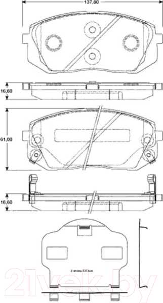 Изображение товара Тормозные колодки TRW GDB3461