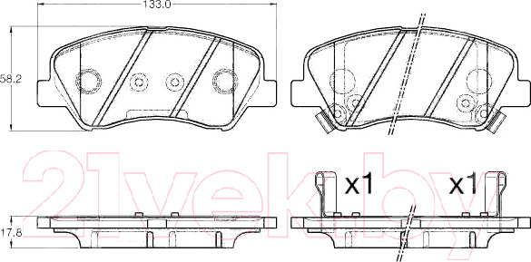 Изображение товара Тормозные колодки TRW GDB3548