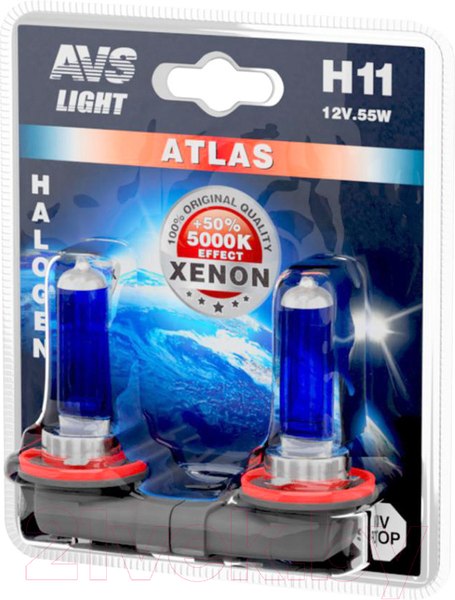 Изображение товара Комплект автомобильных ламп AVS Atlas A78565S (2шт)