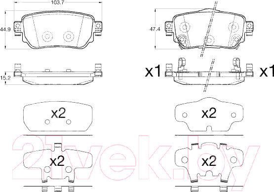 Изображение товара Тормозные колодки TRW GDB3617