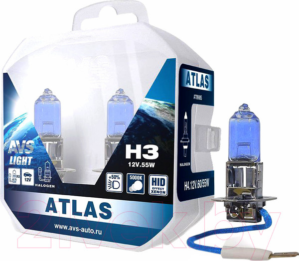 Изображение товара Комплект автомобильных ламп AVS Atlas Plastic A78907S (2шт)