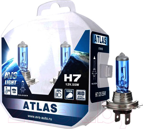 Изображение товара Комплект автомобильных ламп AVS Atlas Plastic A78909S (2шт)