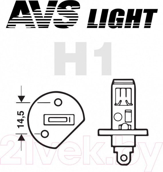 Изображение товара Комплект автомобильных ламп AVS Sirius Night Way A78944S (2шт)