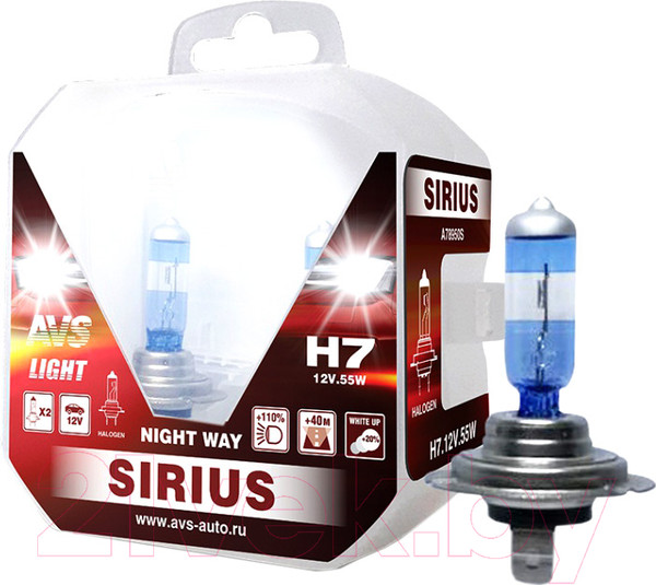 Изображение товара Комплект автомобильных ламп AVS Sirius Night Way A78950S (2шт)