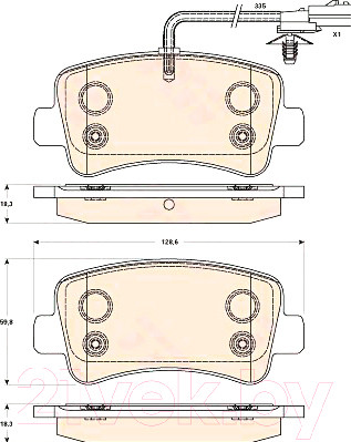 Изображение товара Тормозные колодки TRW GDB1903