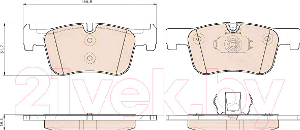 Изображение товара Тормозные колодки TRW GDB1934