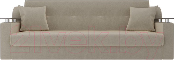 Изображение товара Диван Лига Диванов Сенатор / 100614 (микровельвет, бежевый)