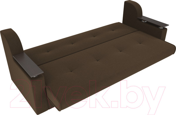 Изображение товара Диван Лига Диванов Сенатор / 100617 (микровельвет, коричневый)