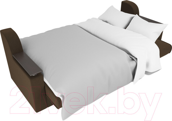 Изображение товара Диван Лига Диванов Сенатор / 100617 (микровельвет, коричневый)