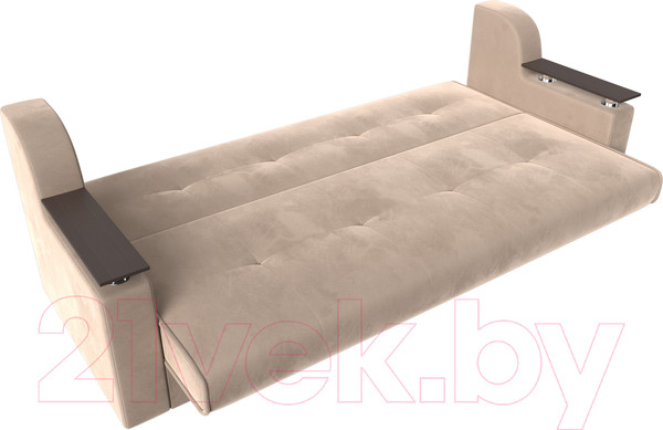 Изображение товара Диван Лига Диванов Сенатор / 100619 (велюр MR, бежевый)
