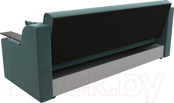 Изображение товара Диван Лига Диванов Сенатор / 100620 (велюр MR, бирюзовый)