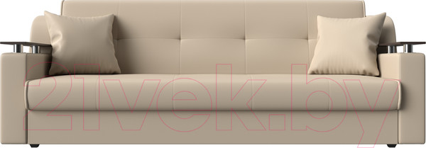 Изображение товара Диван Лига Диванов Сенатор / 100629 (экокожа, бежевый)