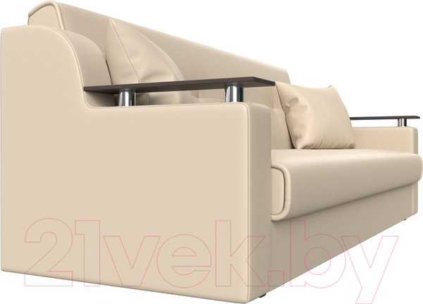 Изображение товара Диван Лига Диванов Сенатор / 100629 (экокожа, бежевый)