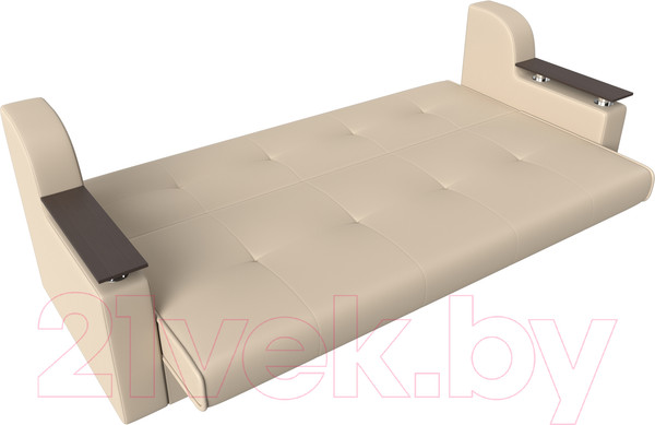 Изображение товара Диван Лига Диванов Сенатор / 100629 (экокожа, бежевый)