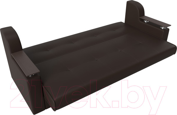 Изображение товара Диван Лига Диванов Сенатор / 100631 (экокожа, коричневый)