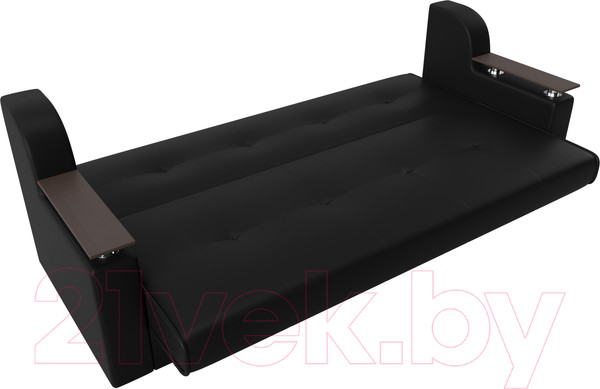 Изображение товара Диван Лига Диванов Сенатор / 100632 (экокожа, черный)