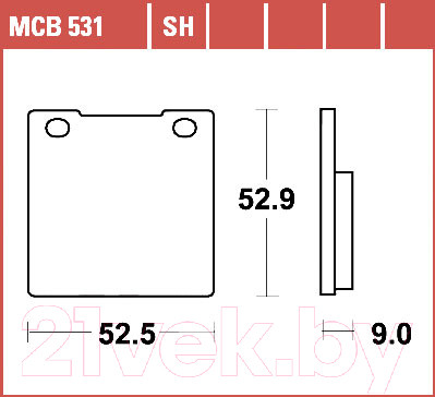 Изображение товара Тормозные колодки TRW MCB531