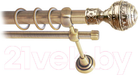 Изображение товара Карниз для штор Lm Decor Ампир 161 2р гладкий (антик, 3м)