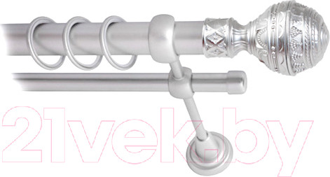 Изображение товара Карниз для штор Lm Decor Ампир 161 2р гладкий (сатин, 2.4м)