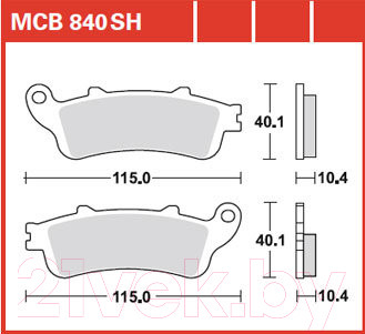Изображение товара Тормозные колодки TRW MCB840SH
