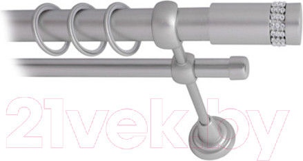 Изображение товара Карниз для штор Lm Decor Имидж 116 2р гладкий (сатин, 1.6м)