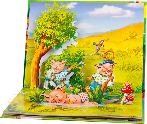 Изображение товара Книжка-панорамка Росмэн Три поросенка (И. Шустова)