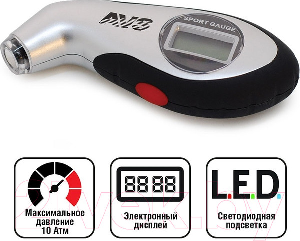Изображение товара Манометр шинный AVS EL-800 (80533)