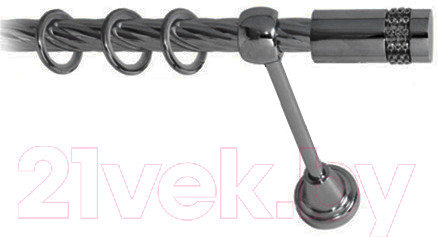 Изображение товара Карниз для штор Lm Decor Имидж 116 1р витой (антрацит, 4м)